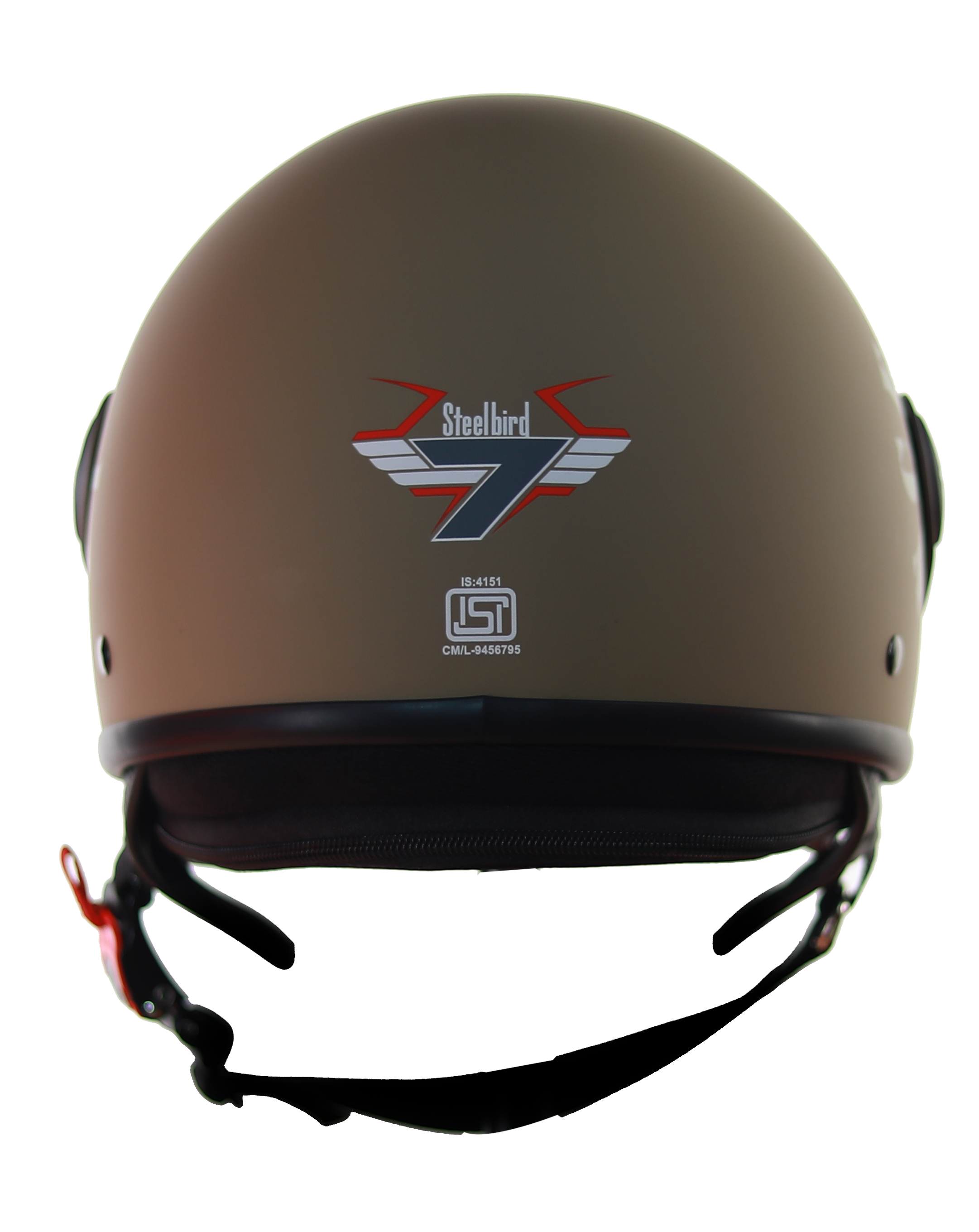 Steelbird SB-27 7Wings Tank Open Face Graphic Helmet (Matt Desert Storm Desert Storm With Smoke Visor)